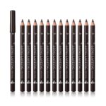 12 Pcs Darkish Brown Eyebrow Pencil Eyeliner Make-up，Smooth Textured，Simple to... - Image 2