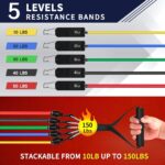 WHATAFIT Resistance Bands, Exercise Bands，Resistance Bands for Working... - Image 3