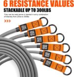 HPYGN Resistance Bands, Heavy Exercise Bands with Handles, Fitness Ban... - Image 7