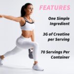 Creatine Monohydrate Powder, Glute Builder Creatine for Women, 3g Vega... - Image 6