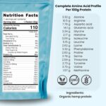 Organic Hemp Protein, Vegan Protein Powder, Plant Based Protein Powder... - Image 3