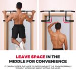 ONETWOFIT Pull Up Bar for Doorway, 440 lbs Heavy Duty Upper Body Fitne... - Image 6