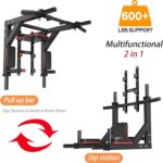 Multifunctional Wall Mounted Pull Up Bar/Chin Up bar,Dip Station for I... - Image 3