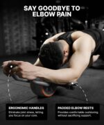 DMoose Fitness Ab Roller Wheel with Elbow Support & 2 Knee Pads - Abdo... - Image 3