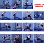 Adjustable Weight Bench,Utility Workout Bench Foldable Incline Decline... - Image 8