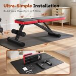 NICEPEOPLE Basic Weight Bench for Home Gym, Foldable Workout Bench wit... - Image 3