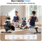 Rowing Machine for Home, 350 LB Capacity, 16-Level Silent Resistance, ... - Image 4