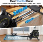 Rowing Machine for Home, 350 LB Capacity, 16-Level Silent Resistance, ... - Image 5