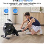 Rowing Machine for Home, 350 LB Capacity, 16-Level Silent Resistance, ... - Image 9