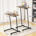 Treadmill Desk, Mobile Small Standing Desk with Wheels for Walking Pad... - Image 4
