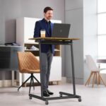 Treadmill Desk, Mobile Small Standing Desk with Wheels for Walking Pad... - Image 7