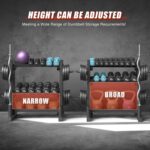 3-Tier Dumbbell Rack, 1100LB Capacity Adjustable Weight Rack for Home ... - Image 4