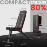 PASYOU Adjustable Weight Bench Full Body Workout Multi-Purpose Foldabl... - Image 8