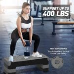 Aerobic Exercise Step, Adjustable Aerobic Stepper for Exercise, Workou... - Image 3