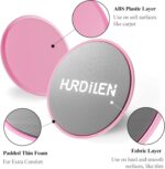 Core Sliders, Exercise Gliding Discs Dual Sided Use on Carpet and Hard... - Image 3