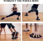 Core Sliders, Exercise Gliding Discs Dual Sided Use on Carpet and Hard... - Image 5