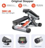 Sunny Health & Fitness Mini Stepper for Exercise at Home, Stair Step W... - Image 7