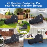 Rowing Machine Cover - 420D Heavy Duty Outdoor Protective Cover for Co... - Image 4