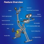 Folding Exercise Bike - Stationary Bikes for Home Use, Arms and Feet W... - Image 4