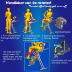 Folding Exercise Bike - Stationary Bikes for Home Use, Arms and Feet W... - Image 5