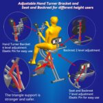 Folding Exercise Bike - Stationary Bikes for Home Use, Arms and Feet W... - Image 6