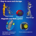 Folding Exercise Bike - Stationary Bikes for Home Use, Arms and Feet W... - Image 7