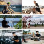 1/5 Pack Workout Shirts for Men Athletic Running Gym Quick Dry Short S... - Image 4