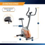 Marcy Home Fitness Personal Exercise Bike with Adjustable Magnetic Res... - Image 3