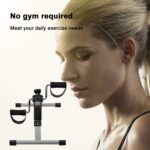 Folding Pedal Exerciser, Mini Under Desk Bike - Portable Foot Hand Cyc... - Image 3