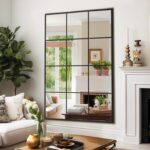 Suidia Wall Mirror, 24" x 36" Window Decorative Mirrors, Metal Framed ... - Image 6