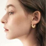 6 Pairs 14K Gold Hoop Earrings for Women Lightweight Chunky Hoop Earri... - Image 3