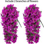 Artificial Faux Bougainvillea Flowers Plants for Outdoor Outside Summe... - Image 5