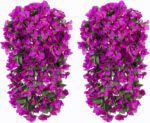 Artificial Faux Bougainvillea Flowers Plants for Outdoor Outside Summe... - Image 8