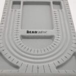 The Beadsmith Bead Board with Cover, Grey Flocked, 3 U-Shaped Channels... - Image 5