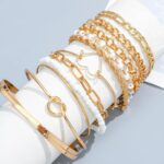 NEWITIN 49 Pieces Gold Jewelry Set for Women Fashion Costume Jewelry G... - Image 3