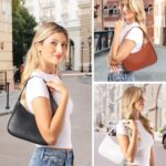 Women's Shoulder Bags, Small Hobo Tote Elegant Clutch Purse with Zippe... - Image 7