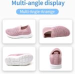 Apawwa Kids Lightweight Slip On Running Shoes - Pink/Blue/Navy/Black W... - Image 4