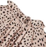 Avanova Women Polka Dot Long Sleeve Blouse Shirts Work Mock Neck Ruffl... - Image 4