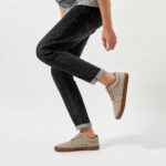 BENPAO Mens White Casual Shoes All Black Fashion Sneakers for Men Low ... - Image 8