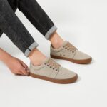 BENPAO Mens White Casual Shoes All Black Fashion Sneakers for Men Low ... - Image 9