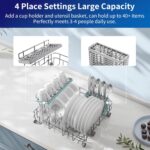 AIRMSEN Portable Countertop Dishwashers, 5 Washing Programs Mini Dishw... - Image 5