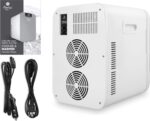 Cooluli 20 Liter Mini Fridge with Temperature Control - Black - Image 5