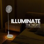 VENTY Portable Fan - Wireless Battery Operated Fan - 4 Speeds - LED Li... - Image 4