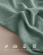 Blissful Diary Muslin Nursing Cover for Breastfeeding, Breathable Brea... - Image 3