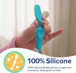Nuby Diaper Cream Soft Silicone Brush with Suction Base & Hygienic Tra... - Image 3