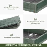 Kingsyard Platform Mealworm Bird Feeder for Outside, Recycled Plastic ... - Image 4