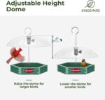 Kingsyard Platform Bird Feeder for Outdoor Hanging - Rugged Recycled P... - Image 5