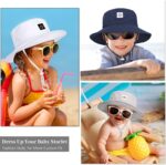 Baby Toddler Sun Hat,Kids Summer UPF 50+ Foldable Beach Bucket Hat for... - Image 6