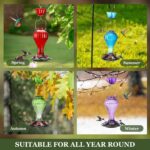 Kingsyard Glass Hummingbird Feeder 24 Ounces, 6 Feeding Ports, Hanging... - Image 7