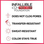 L'Oreal Paris Makeup Infallible Up to 32 Hour Fresh Wear Lightweight F... - Image 4